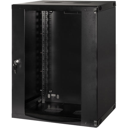 19" Wall cabinet/server cabinet U15 540 x 450 x 725 mm Unassembled Black