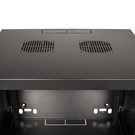 19" Wall cabinet/server cabinet U15 540 x 450 x 725 mm Unassembled Black