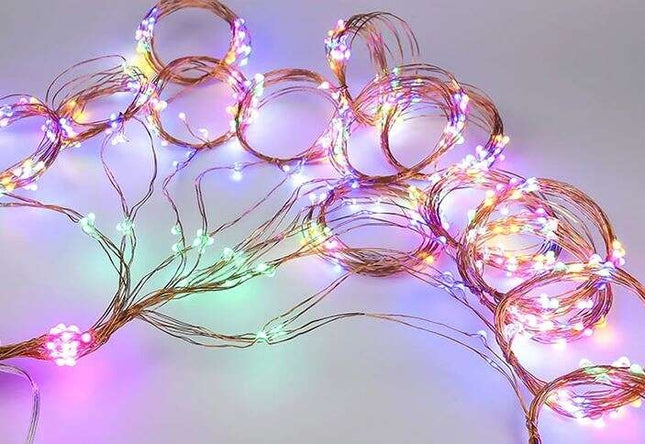 200 LED lamps - angel's hair - multicolor 12V