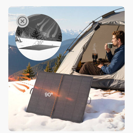 200W Foldable Monocrystalline Solar Panel, 30A PWM, MC4 Output
