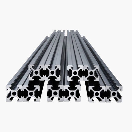 2020 T-Slot Aluminum Extrusion, 10-Pack 1000mm Black