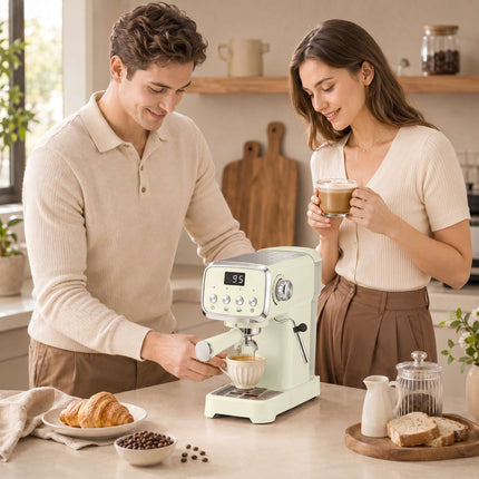20 Bar Espresso Machine with Milk Frother, 1.2L Tank