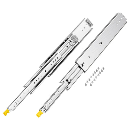 20-Inch Locking Full Extension Drawer Slides, 500 lb Pair