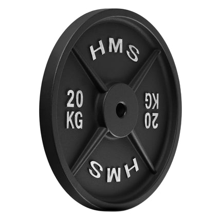 20 Kg Cast Iron Weight Plate, 31 mm Hole, Black