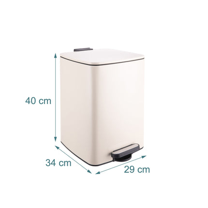 20L Kitchen Pedal Bin with Lid, Soft-Close