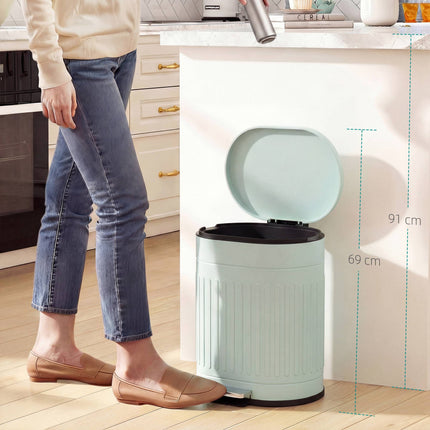 20L Metal Pedal Bin, Soft-Close, Removable Inner Bucket