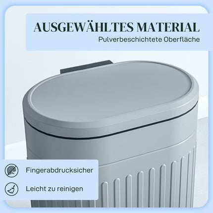 20L Metal Pedal Bin, Soft-Close, Removable Liner