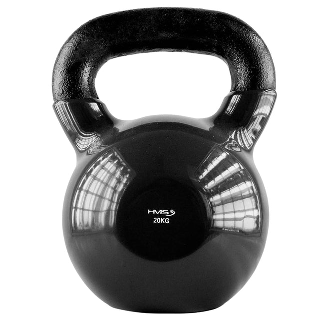 20 kg gietijzeren kettlebell - zwart