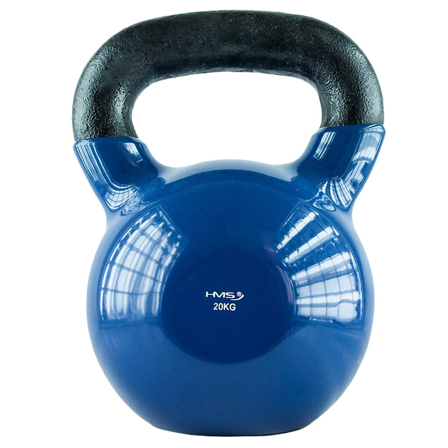 20 kg gietijzeren kettlebell - blauw
