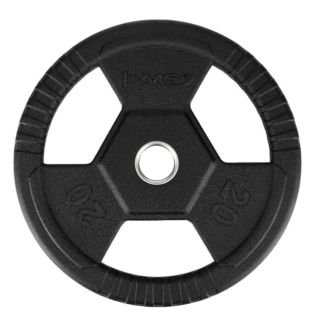 20 kg Olympische gewichtsschijf - Zwart