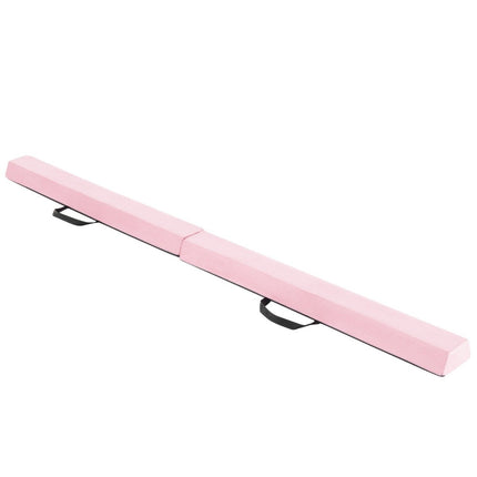 210 cm balance beam gymnastics beam foldable gymnastics beam non-slip balance beam up to 73 kg pink