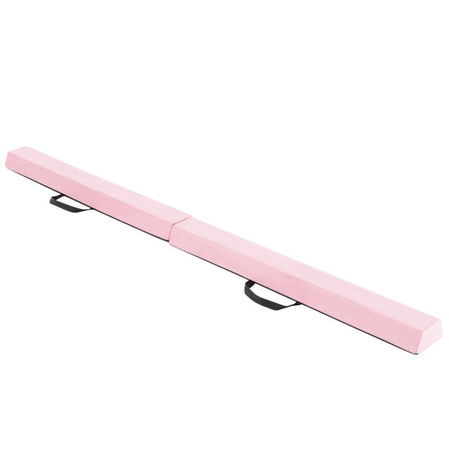 210 cm balance beam gymnastics beam foldable gymnastics beam non-slip balance beam up to 73 kg pink
