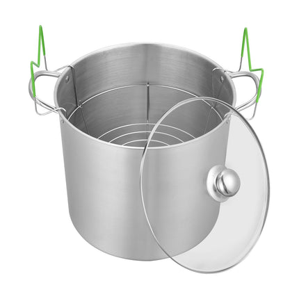 21 Qt Stainless Steel Water Bath Canner with Rack, Lid