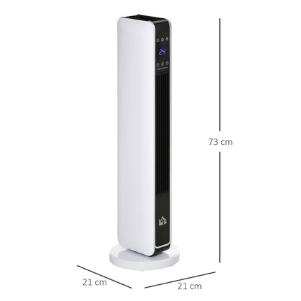 2200W electric fan heater, remote control, timer, oscillating