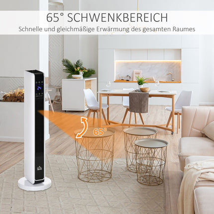 2200W electric fan heater, remote control, timer, oscillating