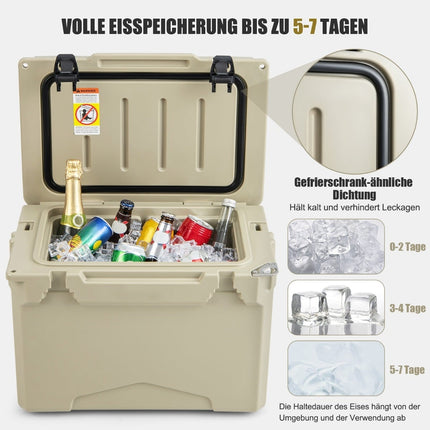 23L Portable Cooler with Bottle Opener & Handle