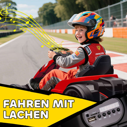 24V Electric Go-Kart, Drift Mode, Adjustable Seat, Ages 6-12