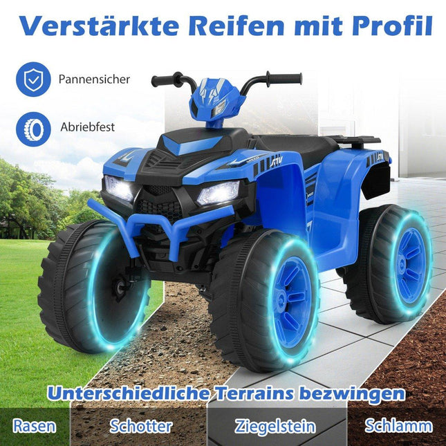 24V Electric Kids Quad Electric Quad with Wireless Connection Electric Quad Blue