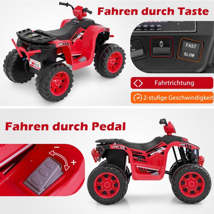 24V Electric Kids Quad Electric Quad with Wireless Connection Electric Quad Red