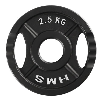 2.5 Kg Black Olympic Weight Plate with Handles