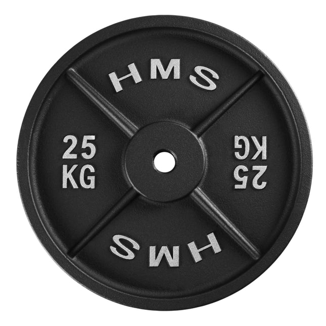 Płyta żeliwna o wadze 25 kg, otwór 31 mm, czarna