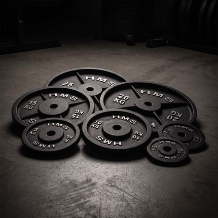 25 Kg Cast Iron Weight Plate, 31 mm Hole, Black