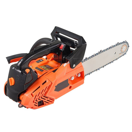 25cc Gas Chainsaw, 12-Inch Bar, 1.02 HP, Dual Tanks