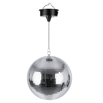 25 cm Disco Ball with Motor & LED Light Effects