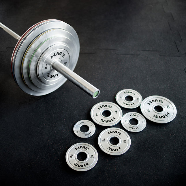25 kg gekalibreerde stalen Olympische gewichtsschijf