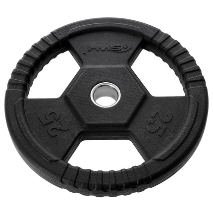 25 kg Olympic Weight Plate, Black
