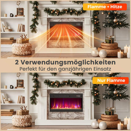 26-Inch Electric Fireplace Insert with Remote Control