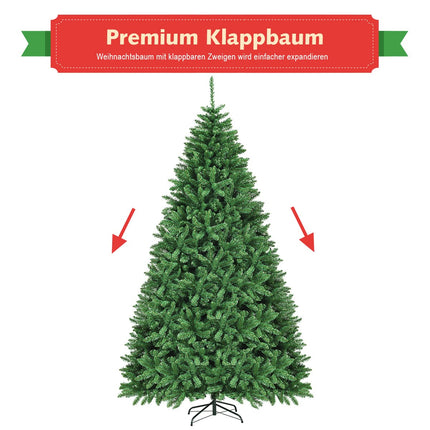 275 cm Artificial Christmas Tree Metal Stand Artificial Tree with 3594 Tips