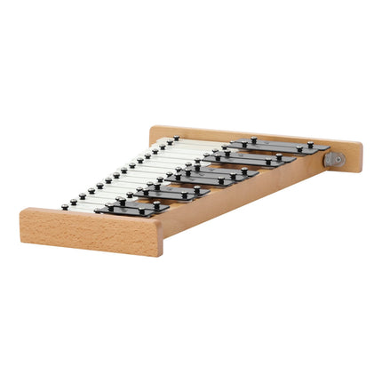 27-note glockenspiel, metal keys, 4 mallets, bag