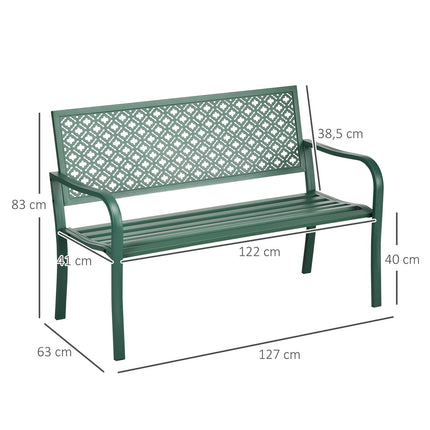 Dark green sofa - 280 kg, 127x63x83 cm
