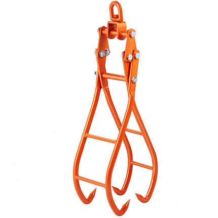 28-Inch 4-Claw Log Lifting Tongs, Swivel Ring, 2205 lb