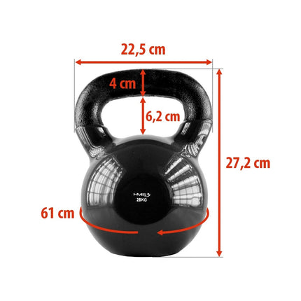 28 kg Cast Iron Kettlebell – Black