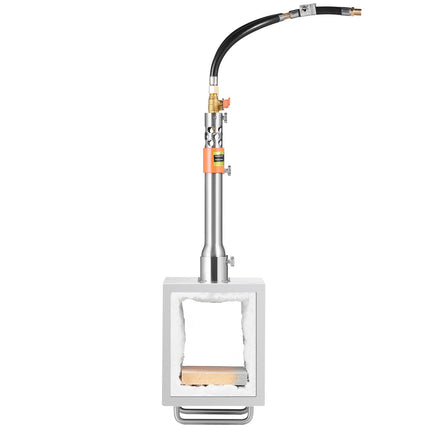 2-Burner Portable Propane Forge, 2600F, Square Stainless