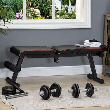 Adjustable dumbbell and barbell set, 20 kg, anti-slip