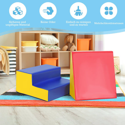 2PCS. Soft building blocks, giant building blocks, large building blocks, building blocks, foam building blocks, red and blue
