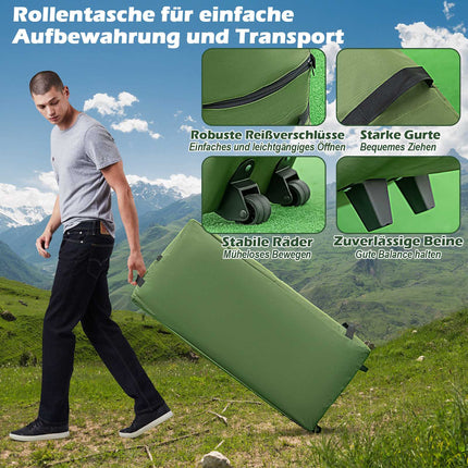 2-Person Camping Tent Cot Set With Air Mattress