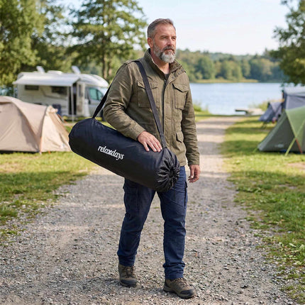 2-Person Folding Camping Chair – Carry Bag, Cup Holders