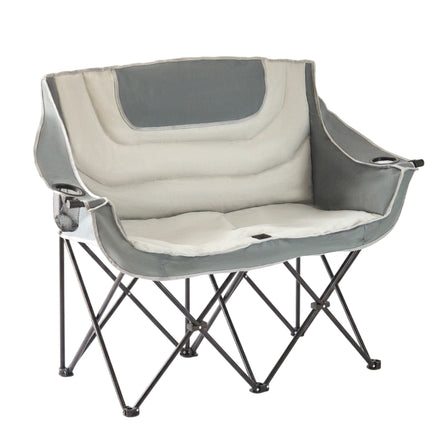 2-Person Folding Camping Chair – Carry Bag, Cup Holders
