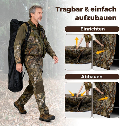 2-Person Hunting Blind with Silent Windows, Camouflage