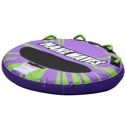2-Person Towable Tube for Boating, 340 lb, Nylon Cover