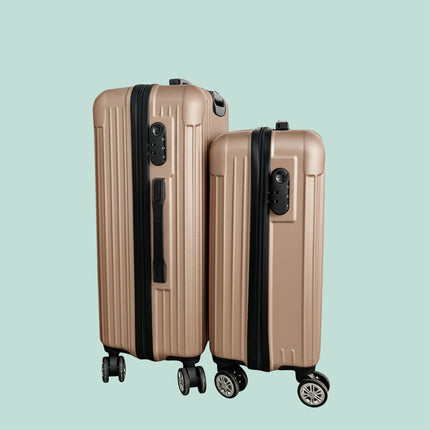 2-Piece Hard-Shell Luggage Set with 360 Wheels