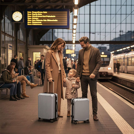 2-Piece Hard-Shell Luggage Set with 360 Wheels