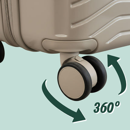 2-Piece Hard-Shell Luggage Set with TSA Lock