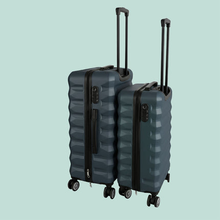 2-Piece Hard-Shell Luggage Set with Wheels