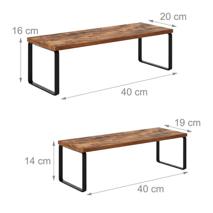 2-Piece Shelf Set – Space-Saving Cupboard Organizers