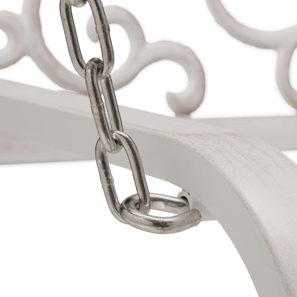 2-Seater Outdoor Patio Swing with Curved Seat